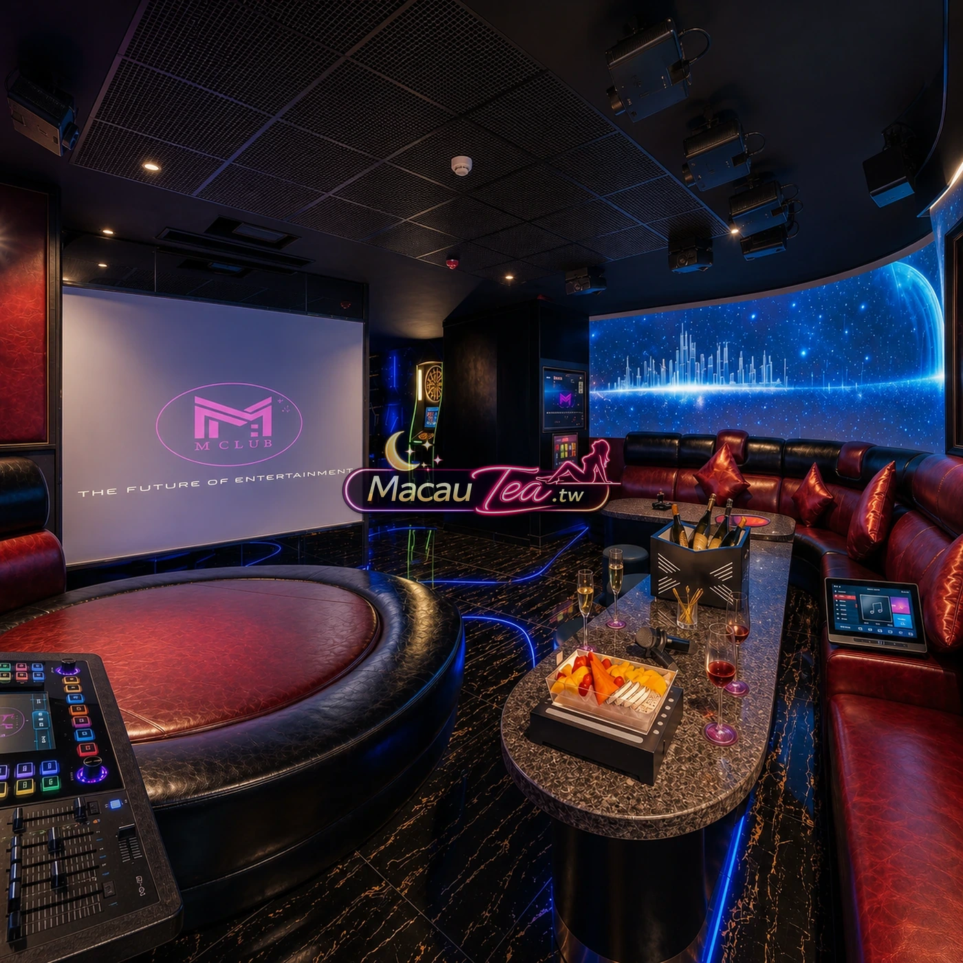 大屏幕私人 KTV 房